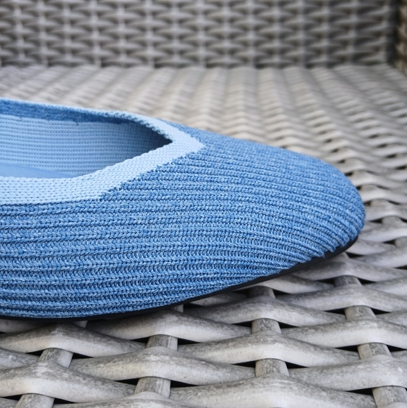 VIVAIA Blue Knit Flats - Picture 6 of 11